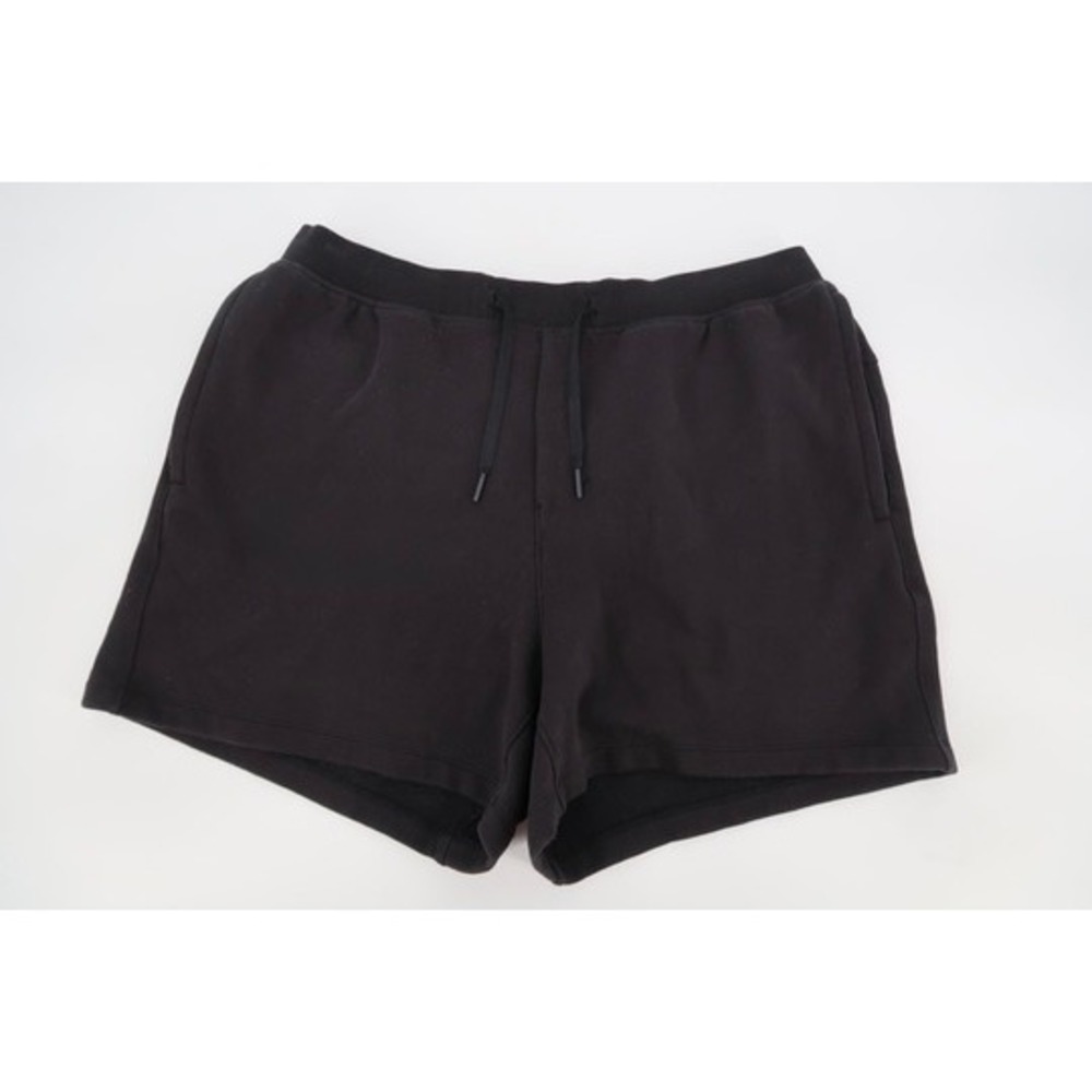 Lululemon Steady State Sweat Shorts 5" Mens XL Black French Terry LM7BD4S
